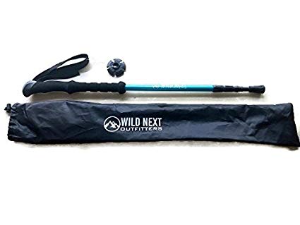 Wild Next Trekking Pole Ultralight With Carry Bag Tip Accessories and Decal for Hiking / Camping / Mountaineering / Adjustable Anti Shock Walking Stick Hiking Pole