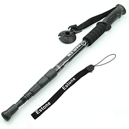 Estone® New Durable Adjustable AntiShock Hiking Trekking Walking Pole Cane Stick Crutch