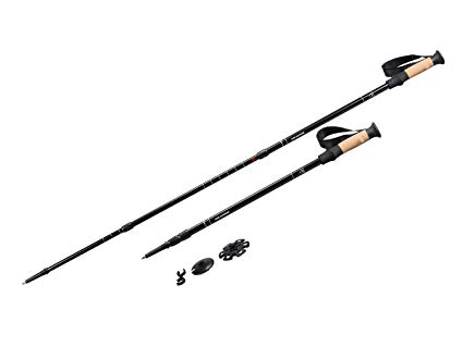 Monoprice Pure Outdoor Aluminum Cork Trekking Poles, Pair - (115985)