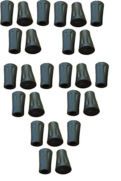 BAFX Products Pack of 25 - Hiking Pole Replacement Tips - For Hiking Poles