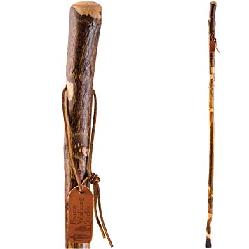 Hiking Walking Trekking Stick - Handcrafted Wooden Walking & Hiking Stick - Made in the USA by Brazos - Free...