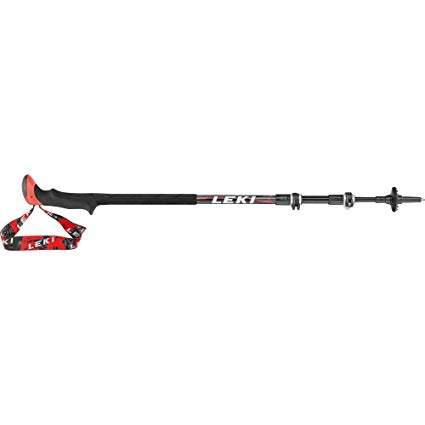 Leki Sherpa XL Pair Walking Poles One Size Black Red