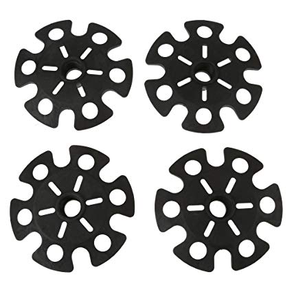 MagiDeal 4pcs Replacement Rubber Snowflake Snow Basket for Hiking Trekking Poles