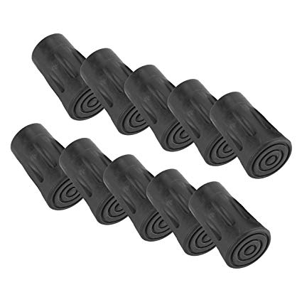 10 Pack Trekking Pole Replacement Rubber Pole Tip Protectors